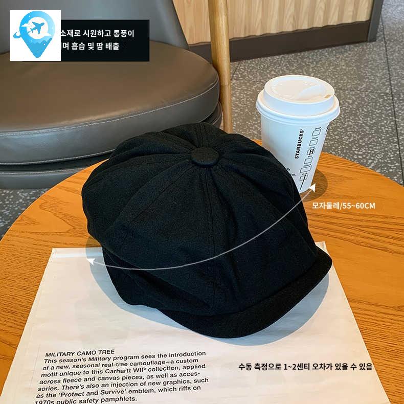 모자 남성베레모 레트로 베레모 헌팅캡 할아버지모자 - 상세 이미지 4