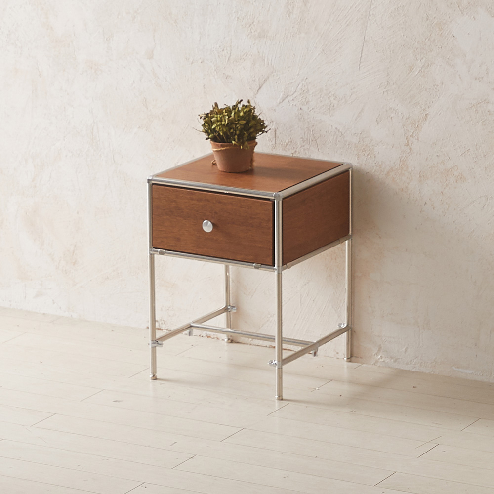 이노센트 스틸라 원목 미드센츄리 화장대 스툴 i104568