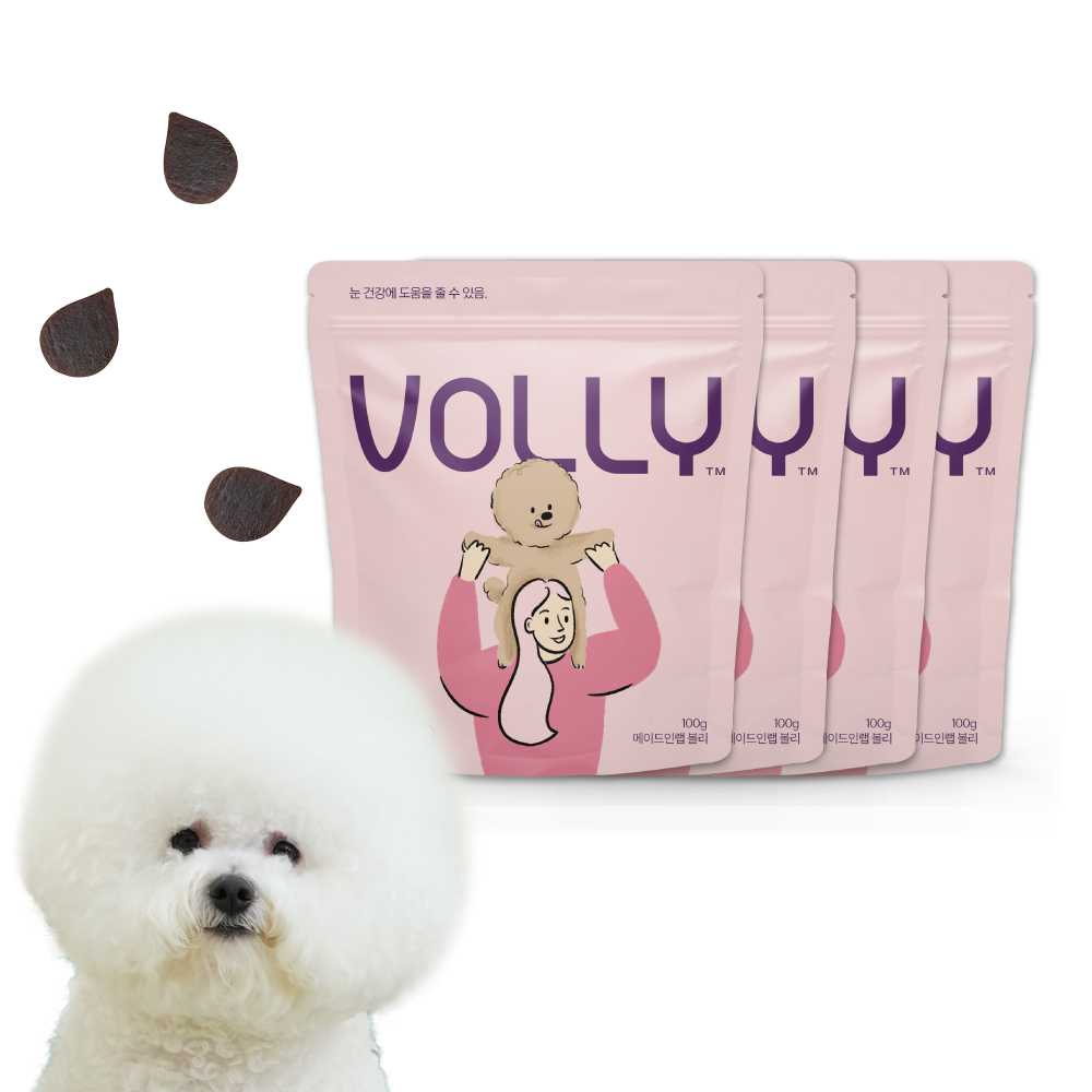 강아지 오메가3 눈 영양제 볼리 알가트리움 메이드인랩 100개입, 4개 - 메인 이미지