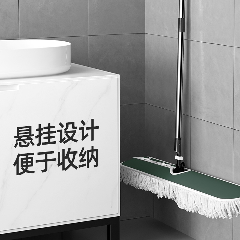 바닥걸레 집 청소용 산업용 바닥청소 체육관 업소용 밀대 스테인레스 50cm 줄걸레 + 천 1장 - 상세 이미지 3