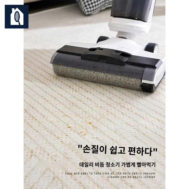 러그 책상바닥매트 카펫 공부방 반원형 인테리어 - 상세 이미지 2