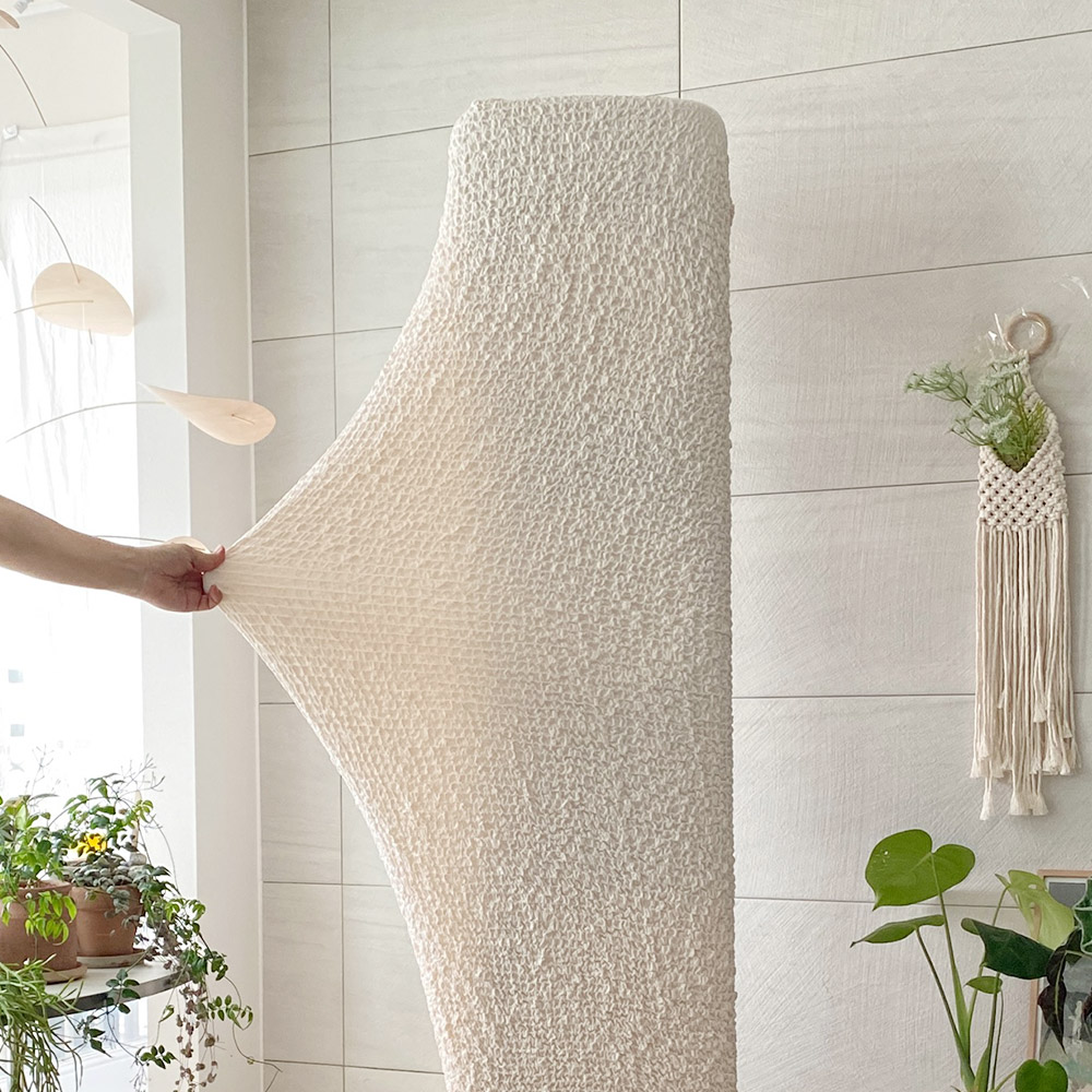 올핏 사이즈 고민 No 스탠드 에어컨커버 덮개 가리개(삼성무풍 엘지듀얼) 아이보리 원형