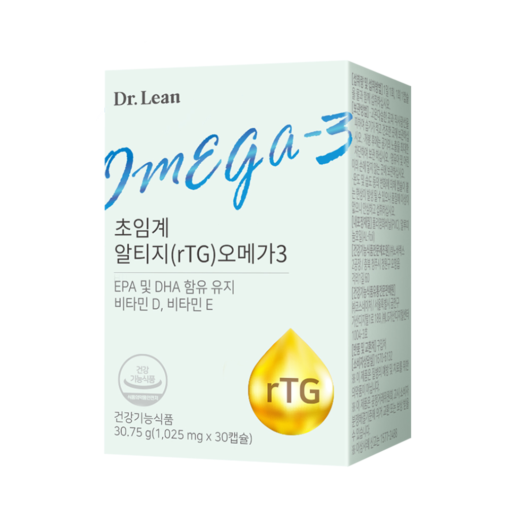 [5개월] 닥터린 초임계 알티지(rTG) 오메가3 30캡슐, 5개 - 상세 이미지 4