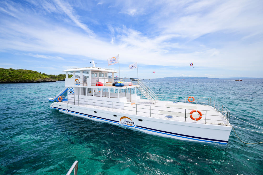 보라카이 블랙펄 요트 내부 전경