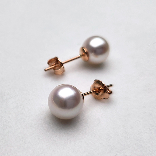 14k 아코야 해수 진주귀걸이 8~ 8.5mm 클래식 침형