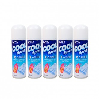 쿨스프레이 220ml5개 쿨스프레이 뿌리는 에어컨 급속냉각 : 유니카트
