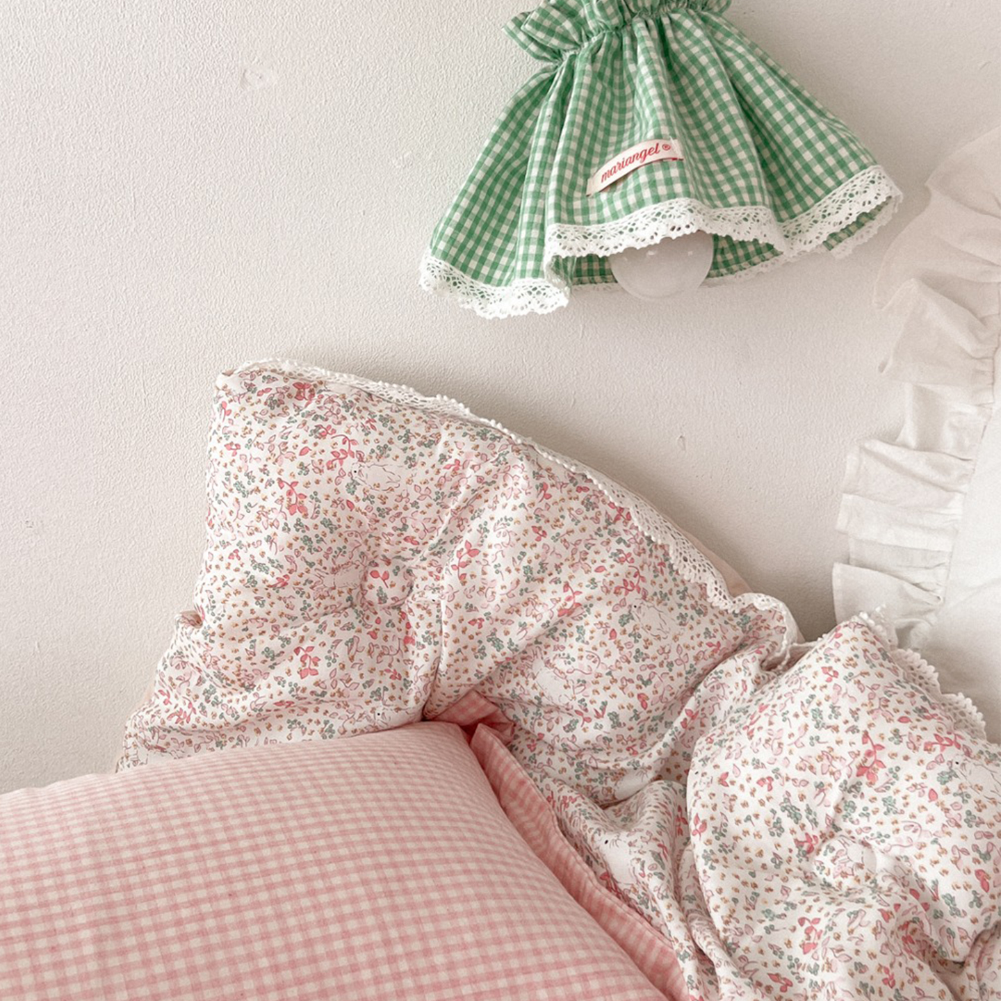 민트열매와 토끼정원 쁘띠토숀 레이스형 모달100% 차렵이불 단품 SS