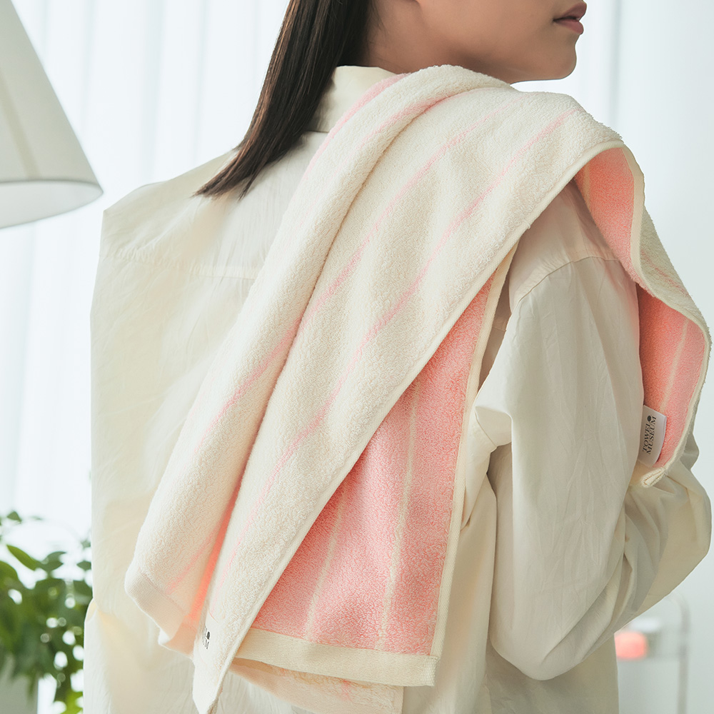 [단독] 소프트터치 40수 코마사 타올 선염 하프 미니멀 200g 호텔수건 세트 선물포장