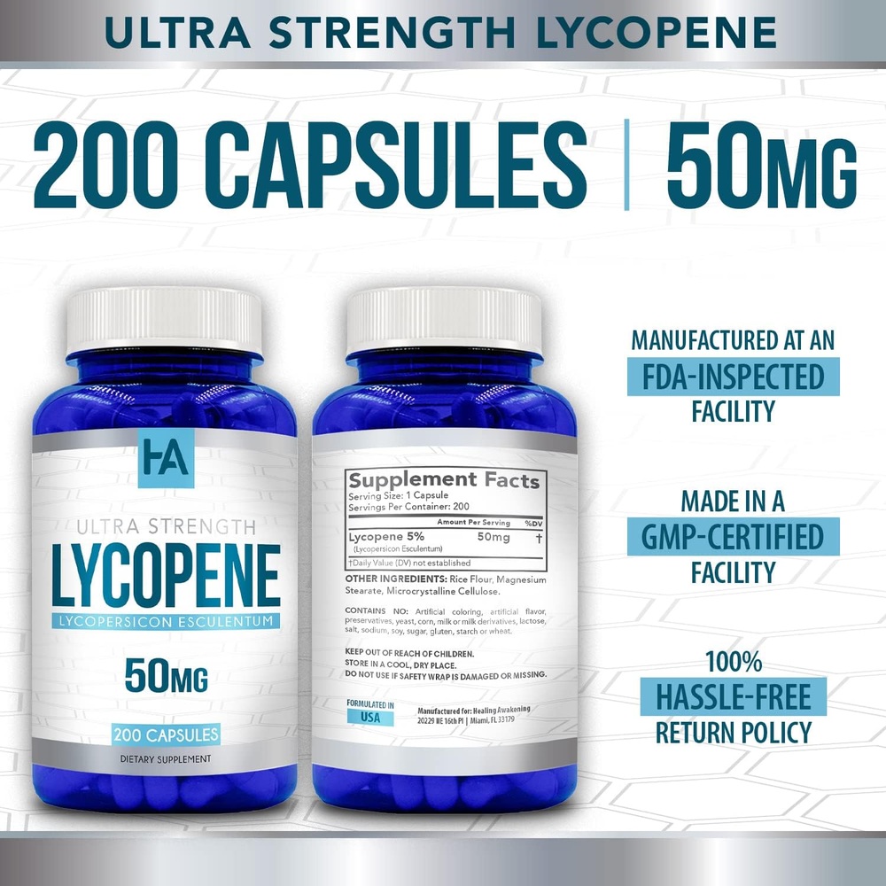 힐링 어웨이크닝 라이코펜 50mg 200 식물성 캡슐 - 상세 이미지 5