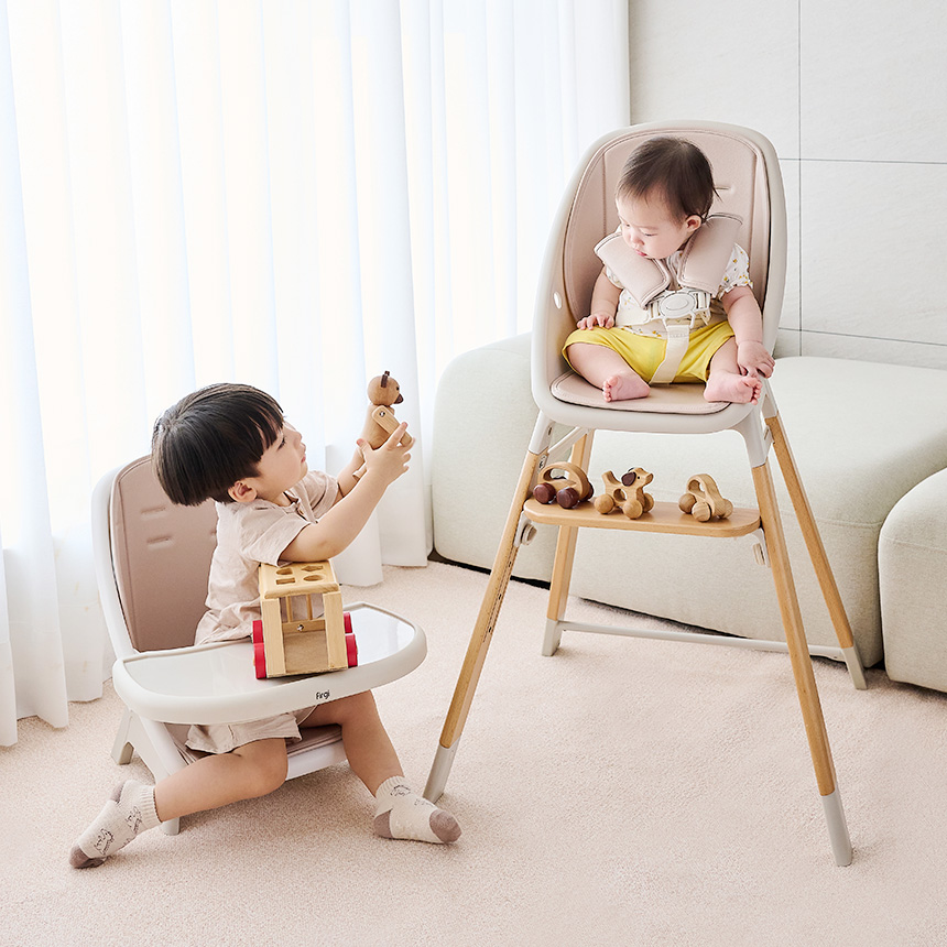 퍼기 안심 아기 성장 4in1 하이체어
