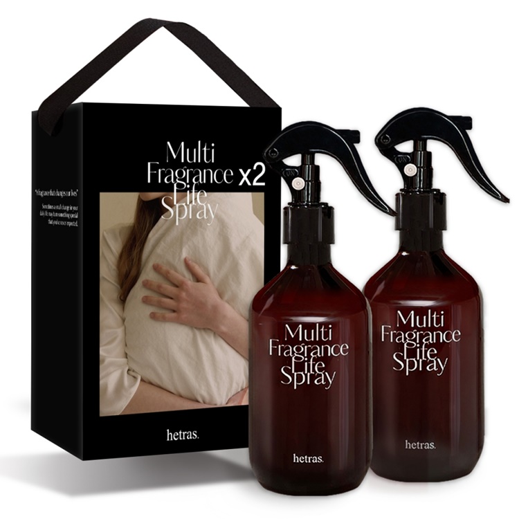 1+1 헤트라스 멀티스프레이 300mlx2개 플라워 스토어 선물세트 섬유향수 룸스프레이 섬유탈취제