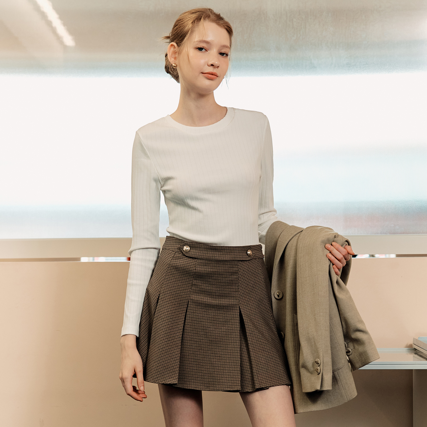[제로스트릿][2컬러] 모달 긴팔 티셔츠 MODAL LONG SLEEVE T-SHIRT - 상세 이미지 3