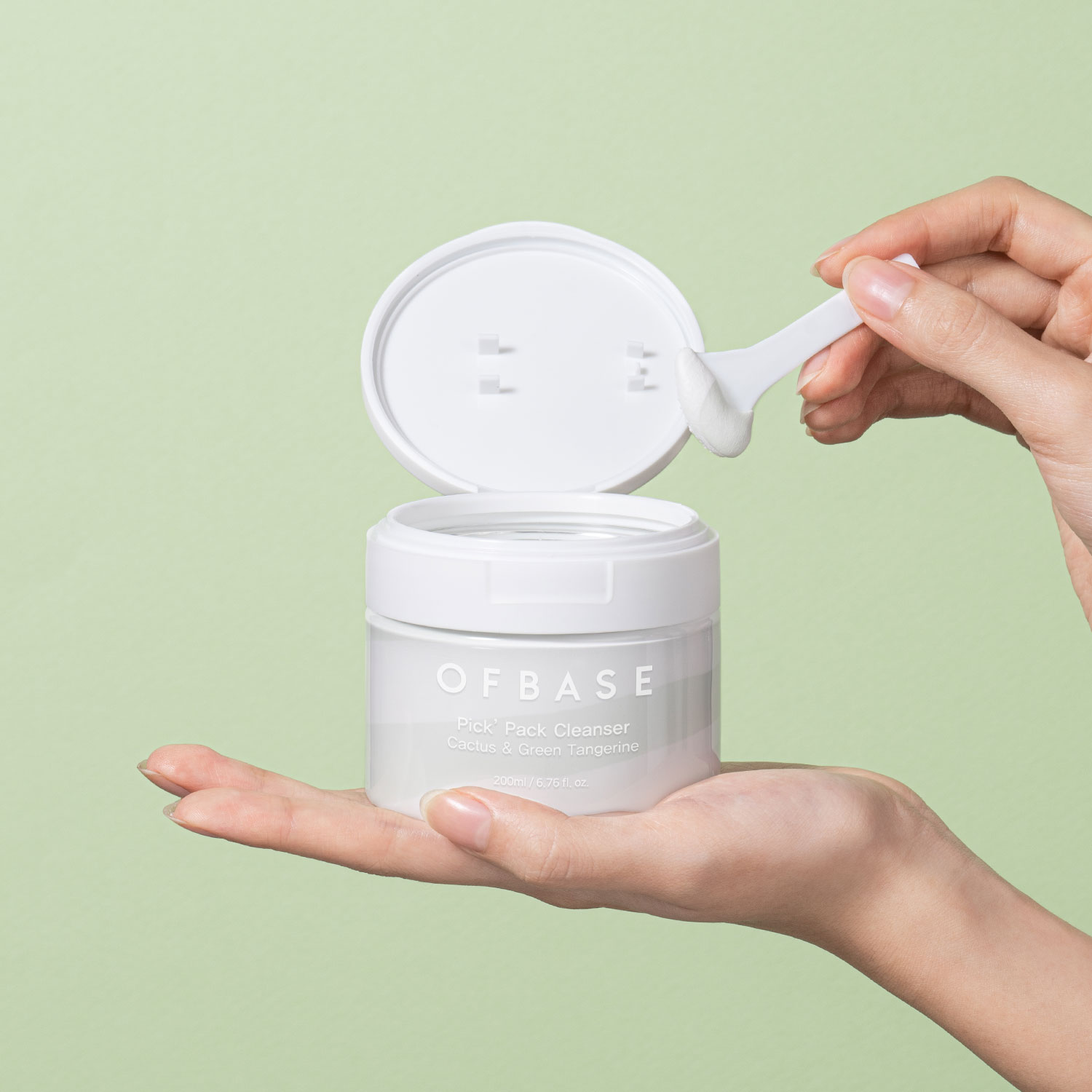 오브베이스 저자극 약산성 팩클렌저, 백년초 & 청귤 200ml 블랙헤드 케어 모공·각질·피지·노폐물 제거 - 상세 이미지 3
