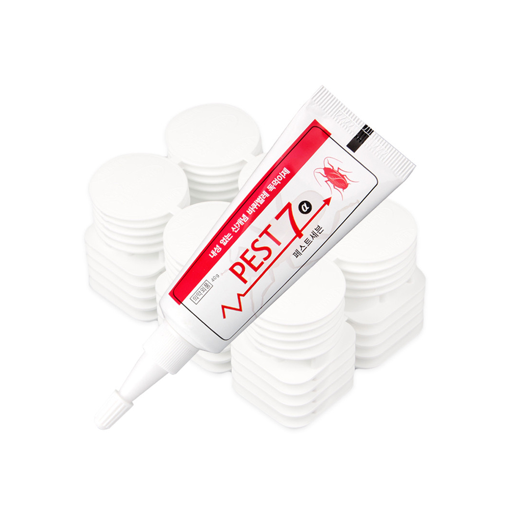 페스트세븐겔40g+먹이통30개 큰 작은 바퀴벌레약 바퀴벌레 퇴치법 퇴치약