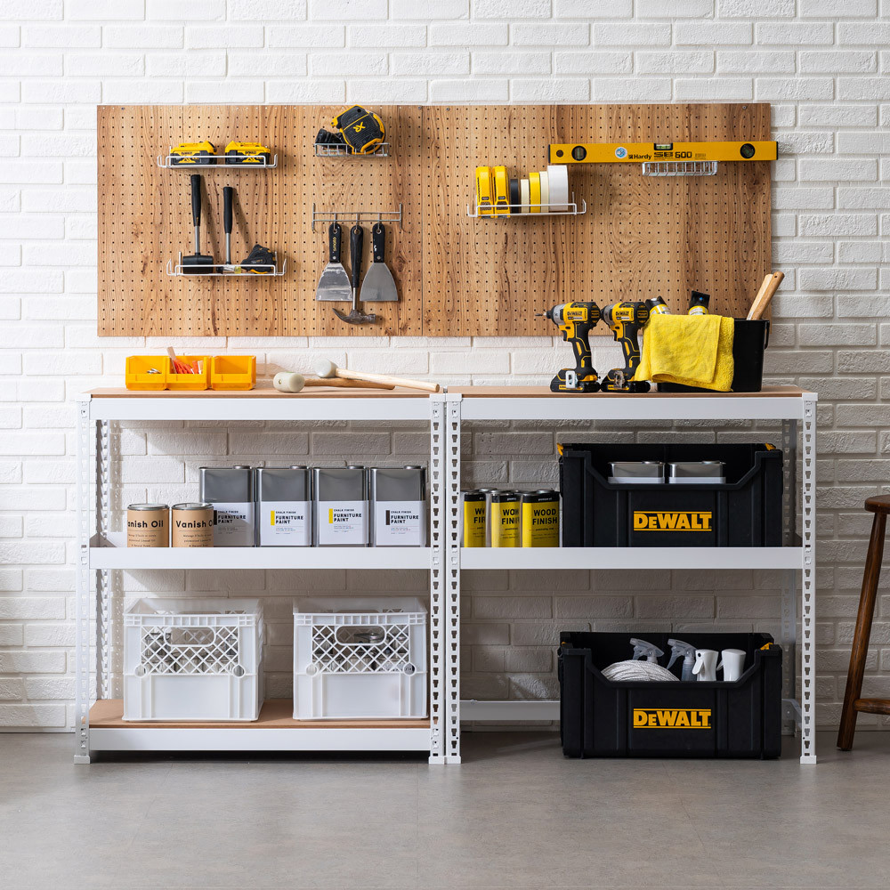 수납선반 스피드랙 하단오픈형 다용도선반 팬트리 랙 조립 300x300x900 2.5단