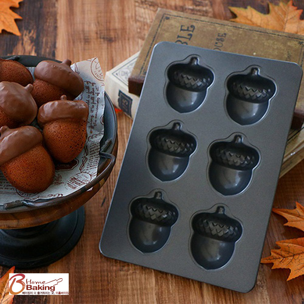 코타도토리빵틀6구 마들렌 휘낭시에 모양틀 베이킹몰드 까눌레틀 홈베이킹틀 제빵도구