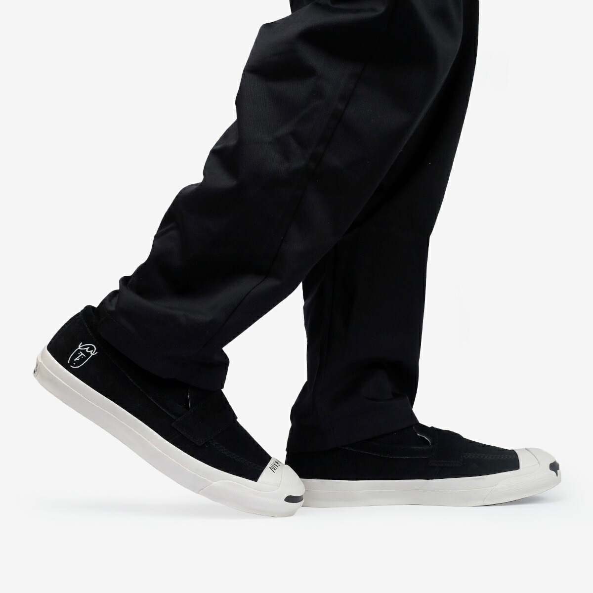 컨버스 CONVERSE RH YU NAGAVA 잭 퍼셀 로퍼 스니커즈 블랙 이미지 6