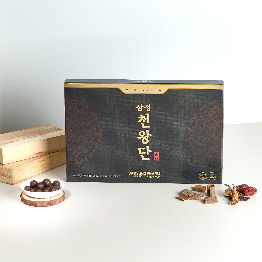 삼성제약 천왕단 60환 침향25프로 기력보환 전통환 명절선물 부모님선물 - 메인 이미지