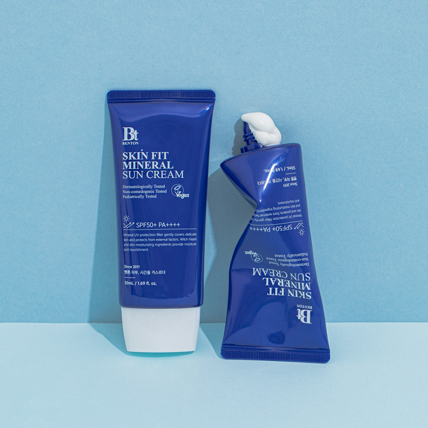 [5월 네이버PICK 벤튼 스킨핏 미네랄 무기자차 톤업 선크림 50mL 사진 4