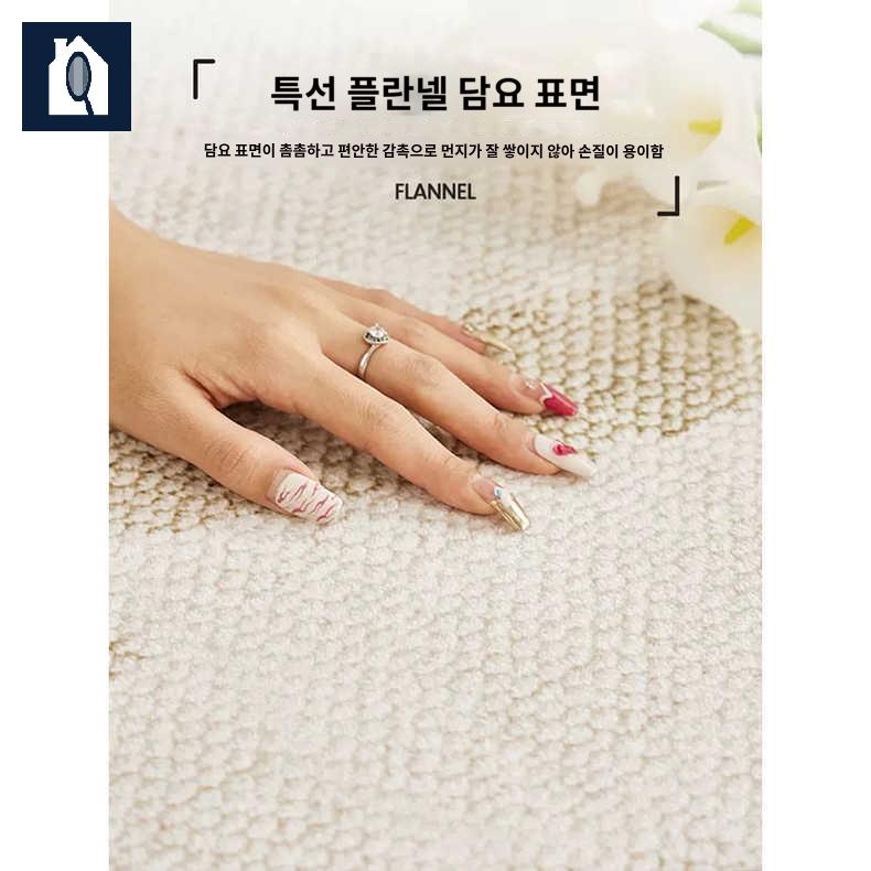 러그 책상바닥매트 카펫 공부방 반원형 인테리어 - 상세 이미지 3