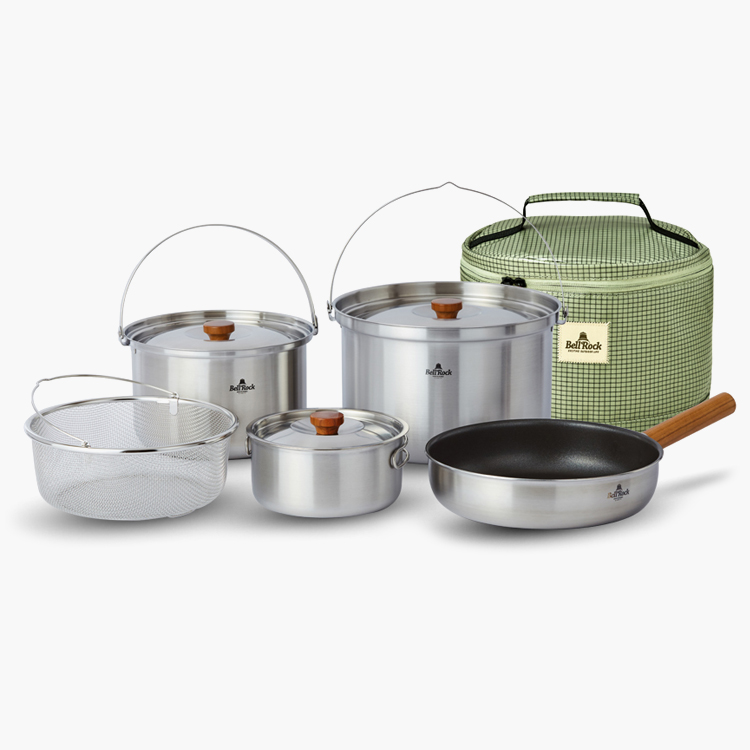 벨락 코펠 세트 S9 콤비 코팅팬 3중 스테인레스 캠핑식기