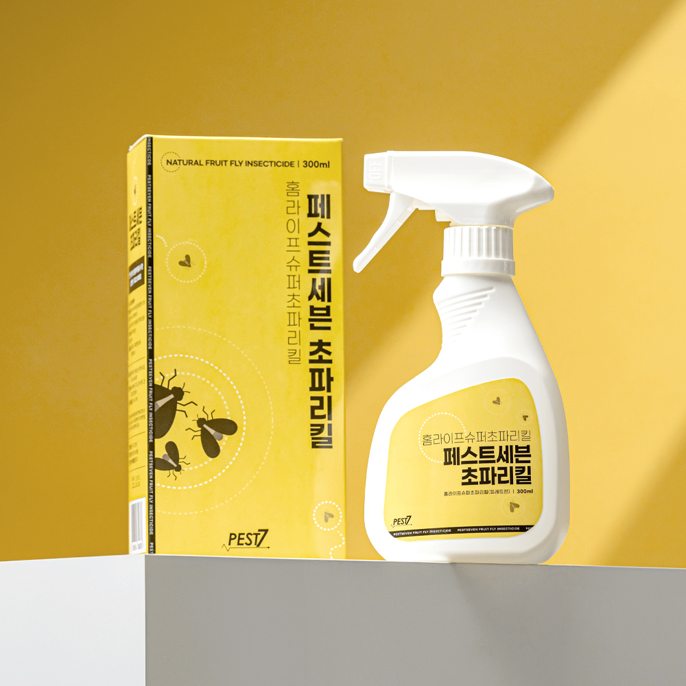 페스트세븐초파리킬300ml 국화꽃 추출 피레트린 살충제 초파리 제거 약 퇴치 유인제 날 나방 벌레 벼룩 파리 살충제 퇴치법 퇴치제 트랩 없애는법 제품 이미지