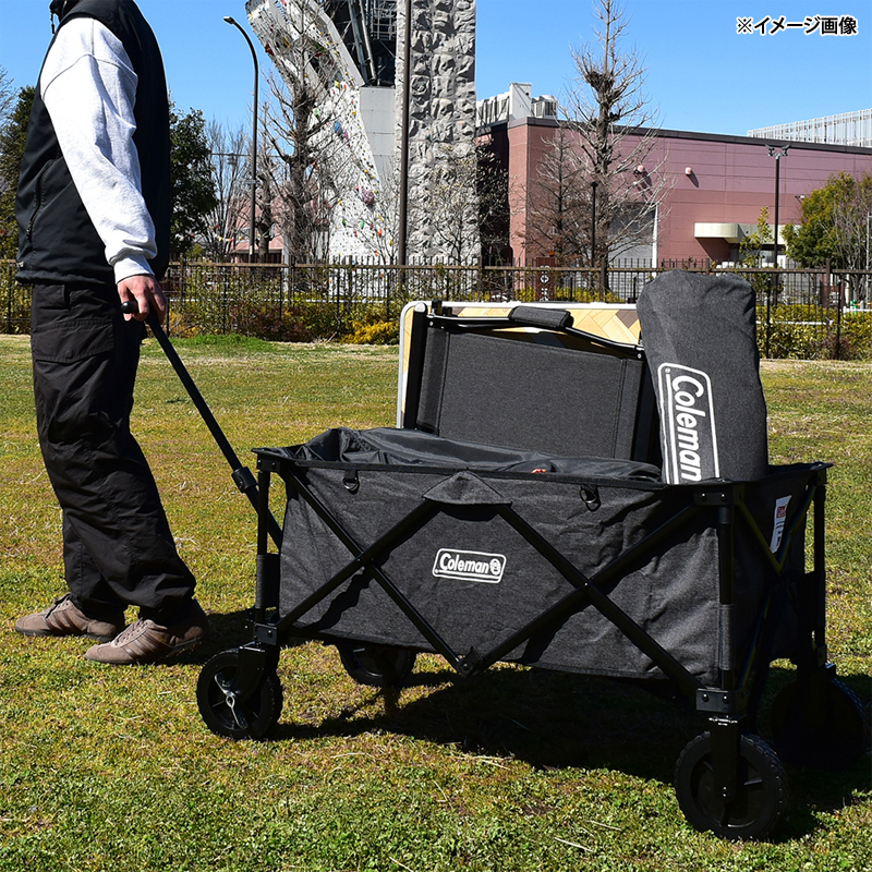 콜맨 COALMAN 컴팩트 캠핑 왜건 접이식 카트 2207635 헤더 블랙