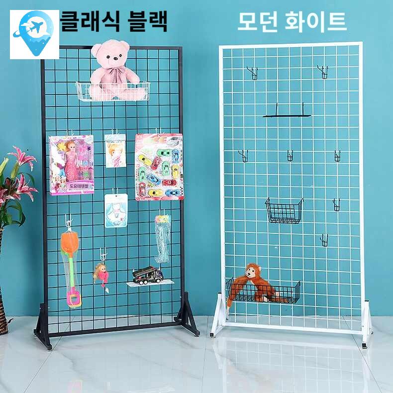 이동식 철망 무타공 파티션 전시가벽 전시대 작품 - 상세 이미지 2