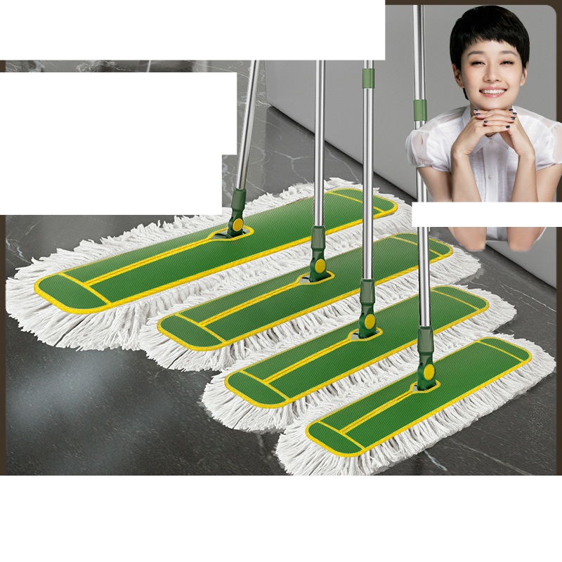 강당걸레 체육관 청소 밀대 학교 가정용 호텔 물걸레 일반형-50cm 줄 끌기 + 천 1장 - 상품 이미지