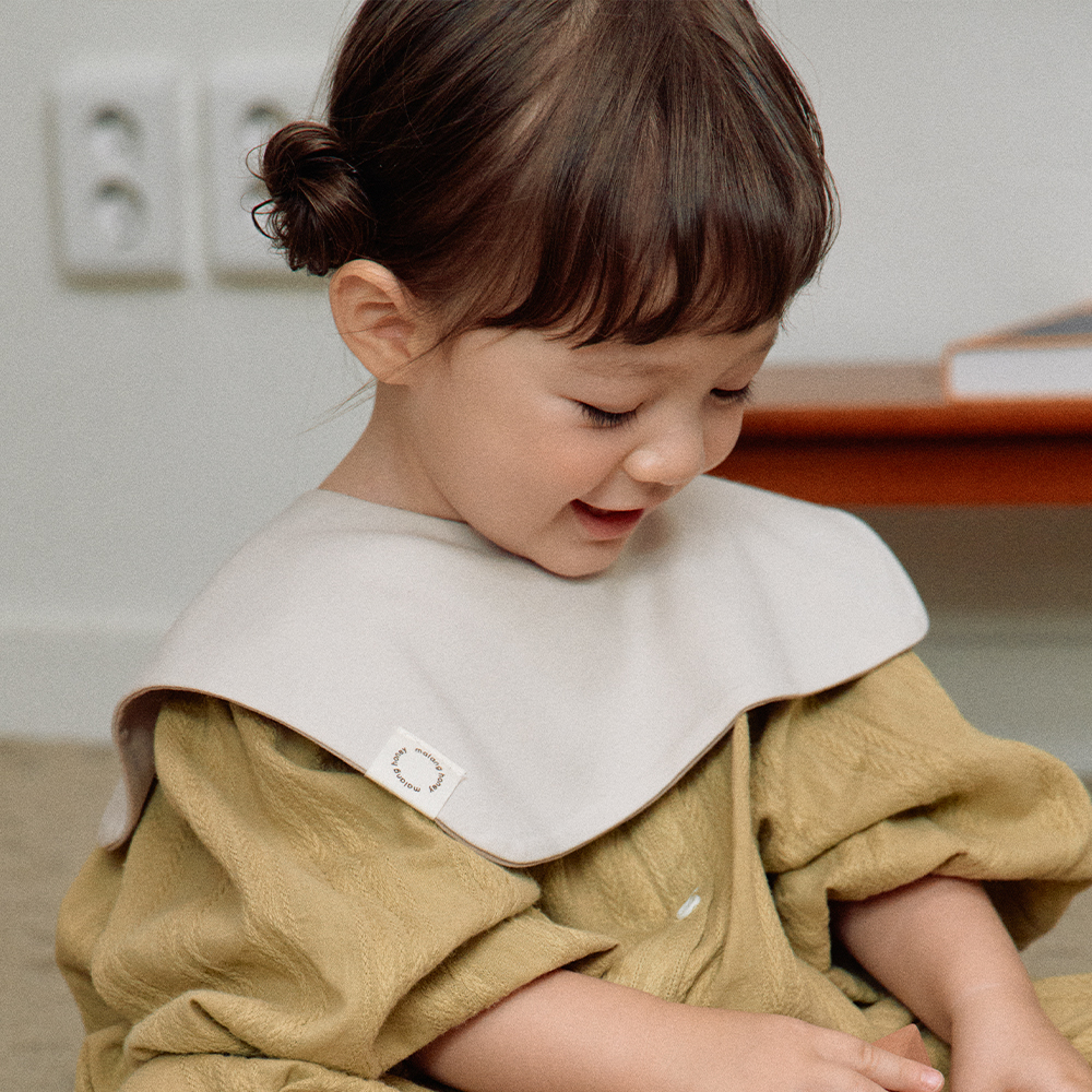 6+1 말랑하니 양면롤링 아기 턱받이 신생아 침받이 이유식