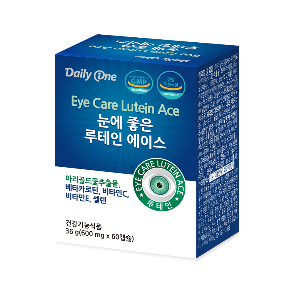 데일리원 눈에 좋은 루테인 에이스 눈건강 영양제 60캡슐, 1개 - 상품 이미지