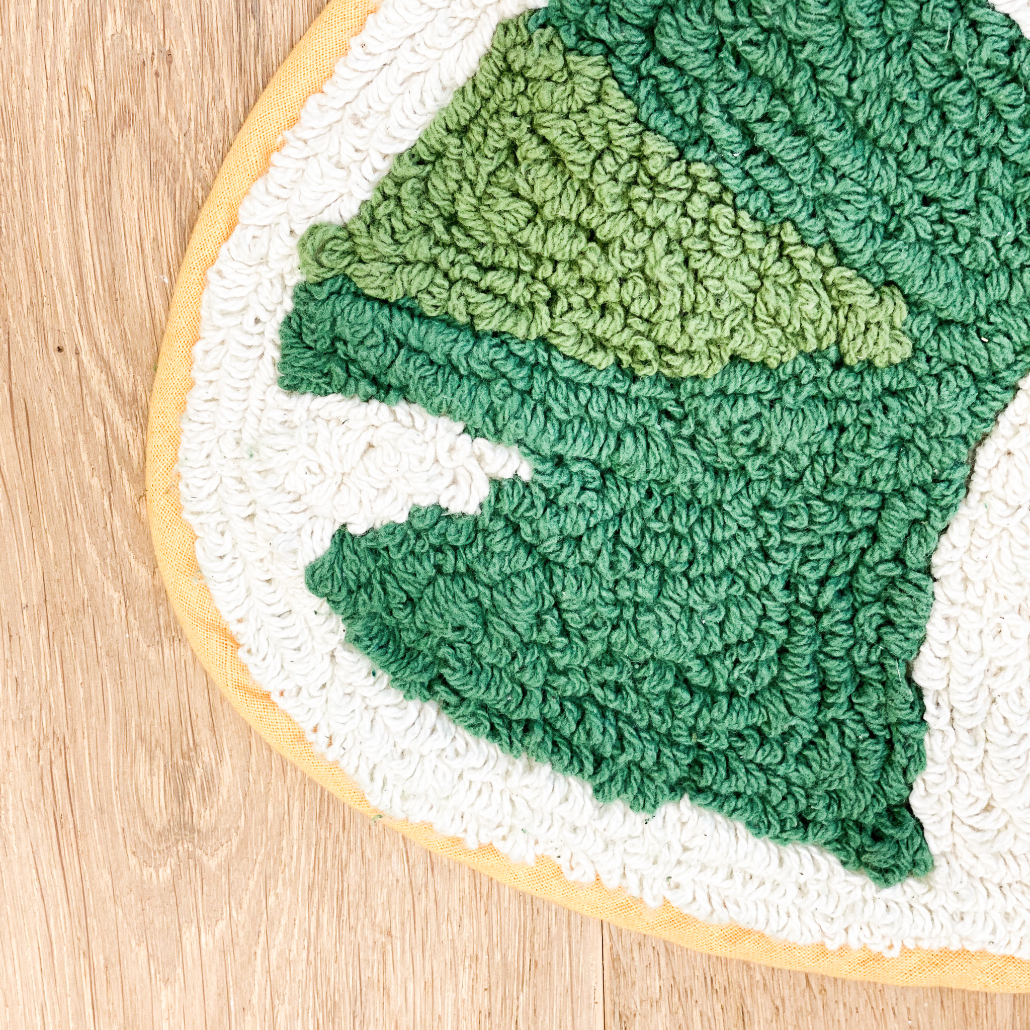 그리너리 바나나 리프 순면 욕실 주방 발매트 그린, 75x35cm