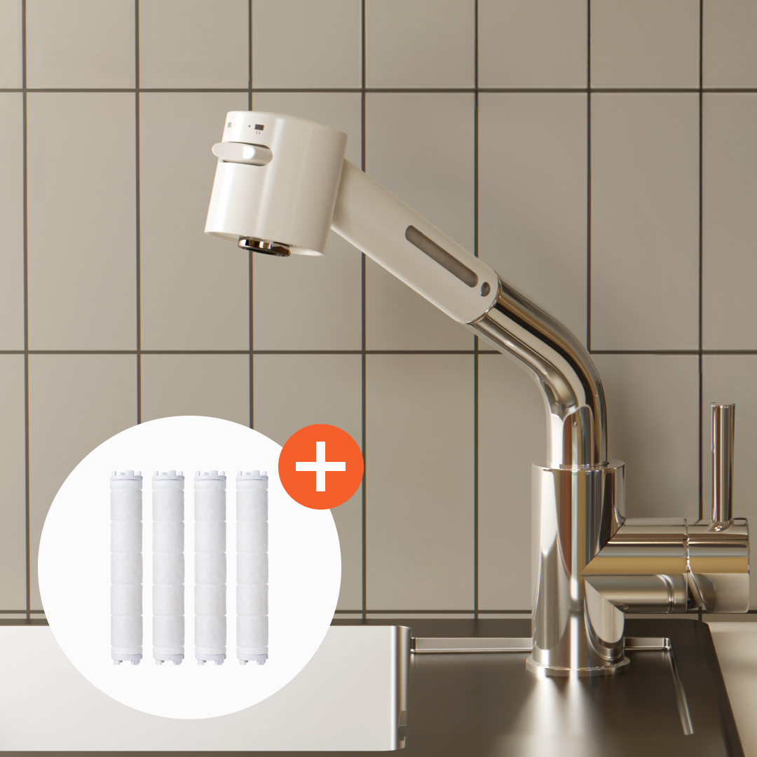 바른생활수 주방 핸디형 필터+전용 필터 4개입 세트