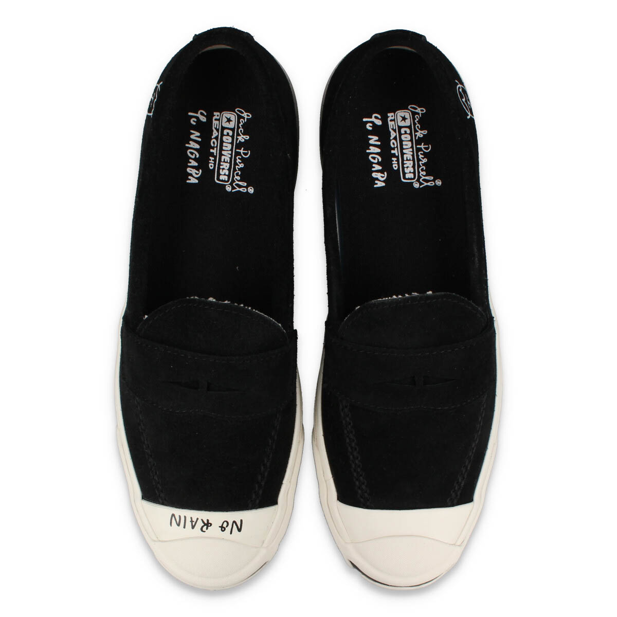 컨버스 CONVERSE RH YU NAGAVA 잭 퍼셀 로퍼 스니커즈 블랙 - 상세 이미지 2