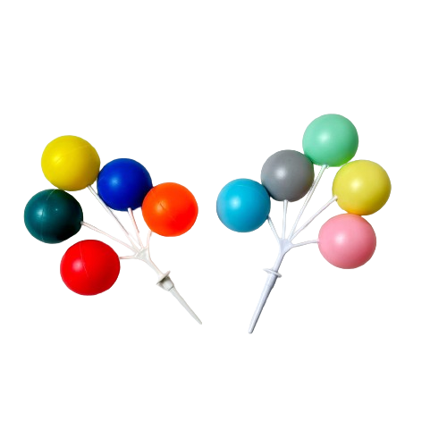 케이크 풍선토퍼 레인보우 생일초 데코픽 - 상품 이미지
