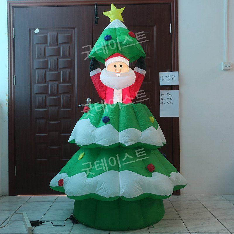 펜션 산타 행사 장식 크리스마스 풍선 쇼핑몰 어린이집 유치원 카페 180CM 녹색 풍선 - 상세 이미지 3