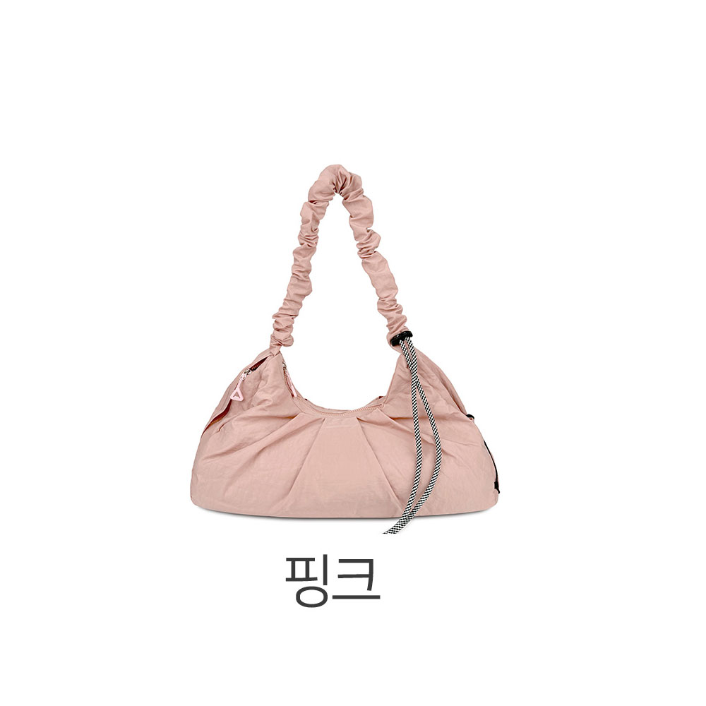 가벼운 나일론 주름 빅사이즈 숄더백 여대생 대학생 가방 엄마 외출 경량 큰 숄더백 가방 - 상세 이미지 4