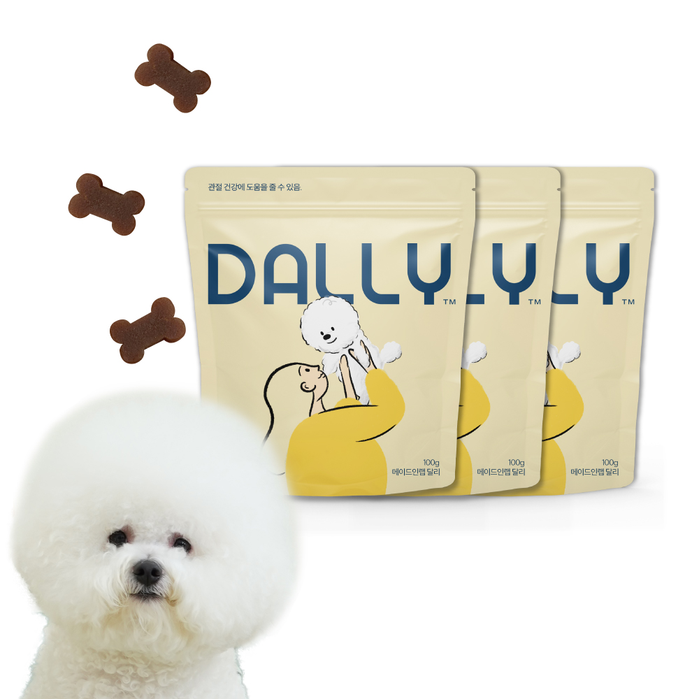 강아지 영양제 관절 터마신 달리 메이드인랩 100개입, 3개