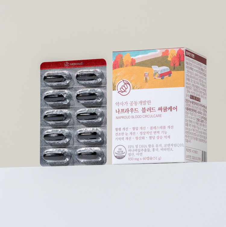 나프라우드 블러드 써큘케어 콜레스테롤 HDL LDL 낮추는 법 혈액 순환 뇌 좋은 바나바잎 - 상품 이미지