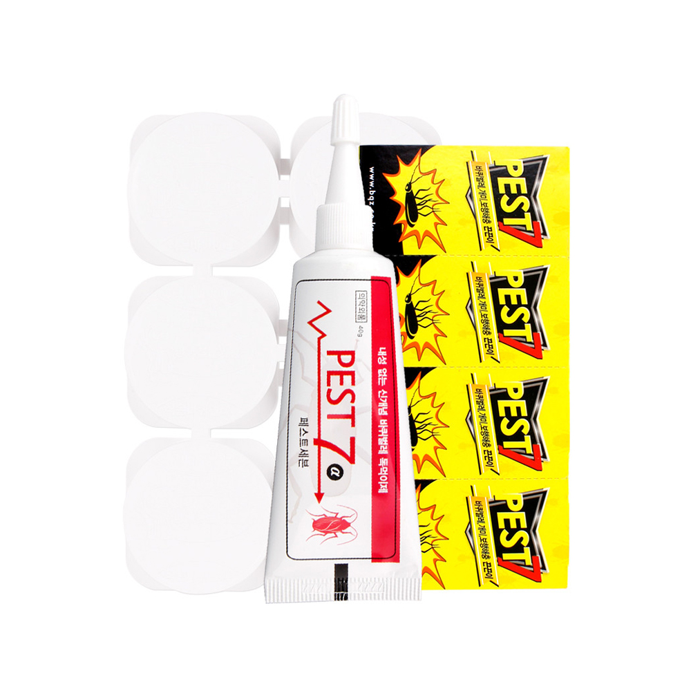 방역업체 바퀴벌레약 페스트세븐겔40g+먹이통30개+끈끈이5줄