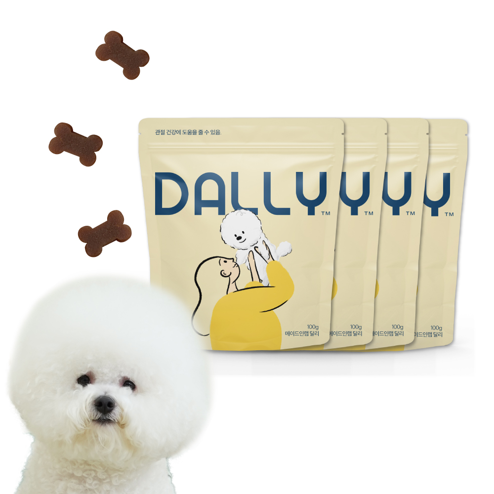 강아지 영양제 관절 터마신 달리 메이드인랩 100개입, 4개