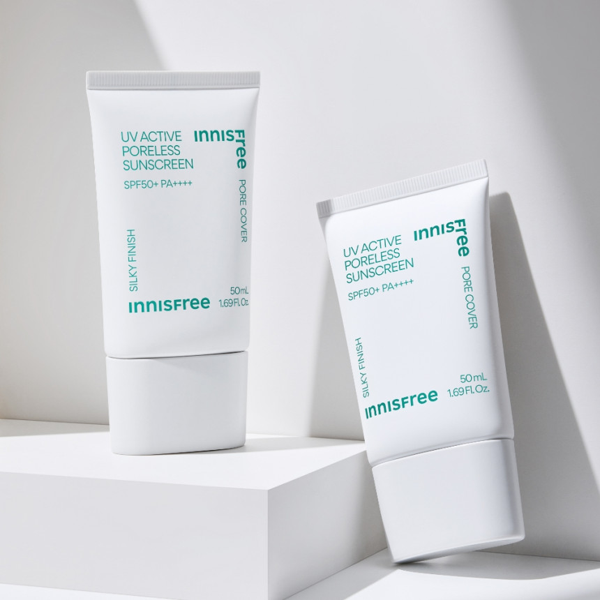 [더블구성 이니스프리 유브이 액티브 포어리스 선스크린 SPF50+ PA4+ 50ml, 2개 사진 1