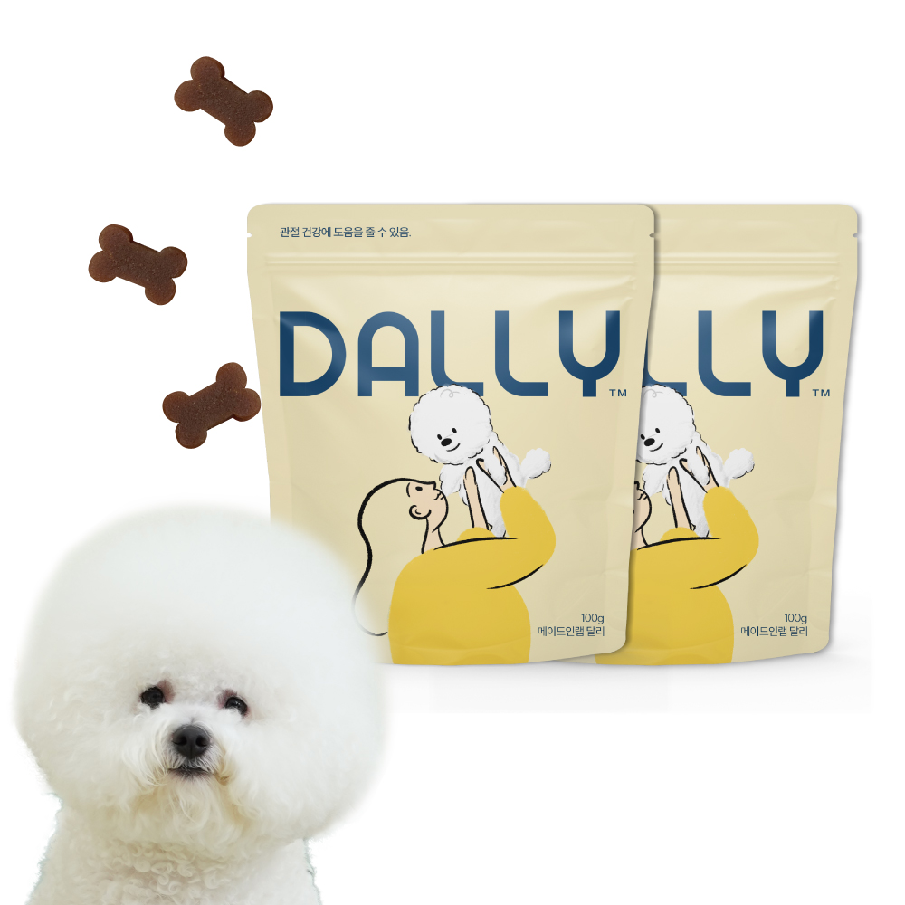 강아지 영양제 관절 터마신 달리 메이드인랩 100개입, 2개