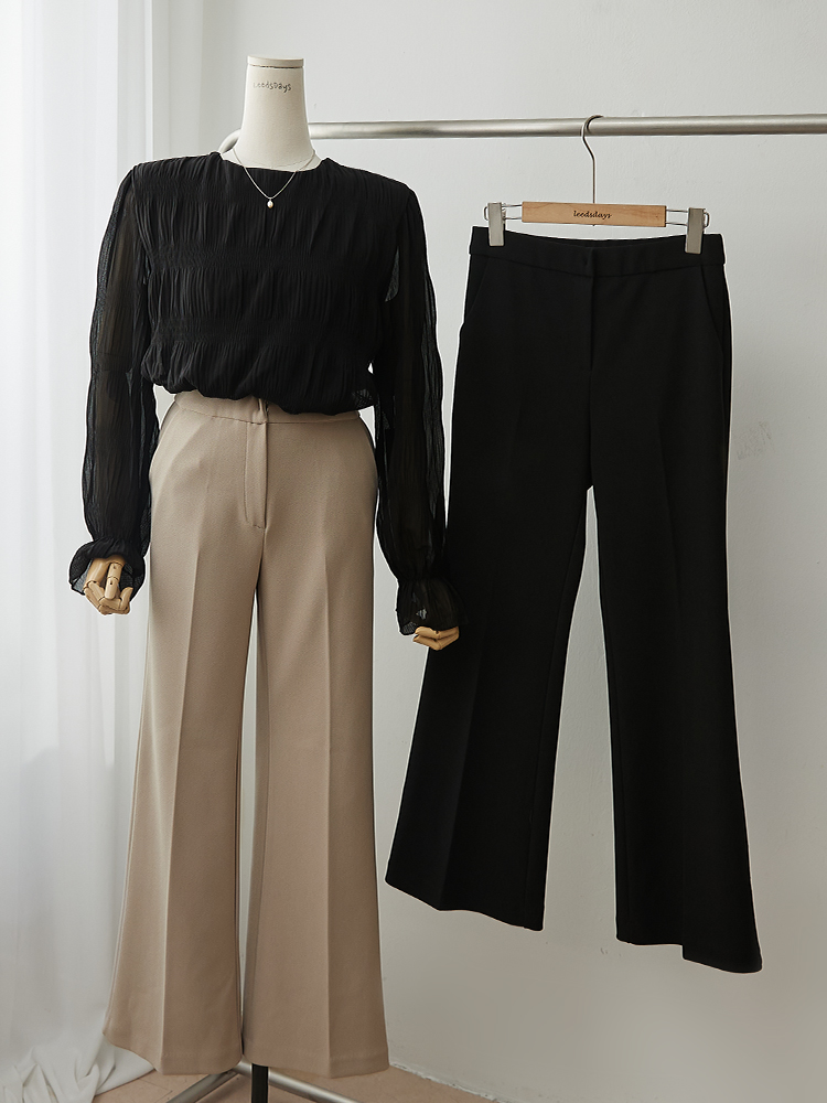 [리즈매직]튜니아 스판 히든밴딩 부츠컷 슬랙스 - 상세 이미지 2