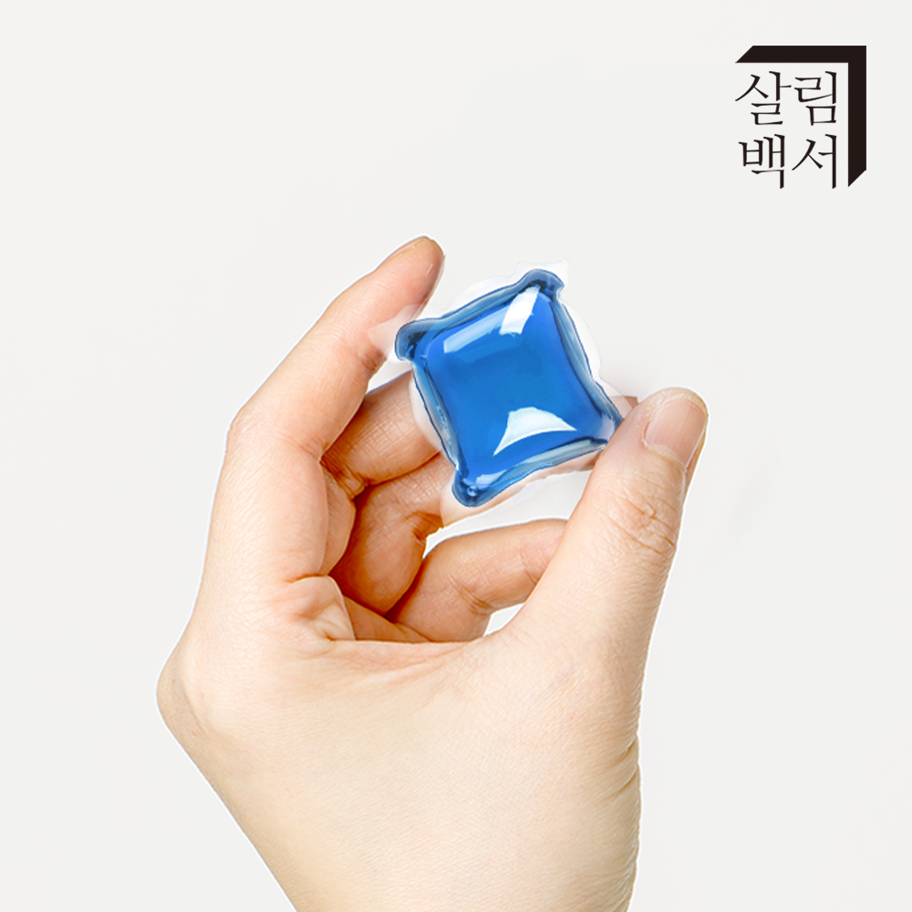 살림백서 딥클린 올인원 고농축 캡슐세제 100개입 실내건조 세탁세제 드럼 에이프릴 코튼