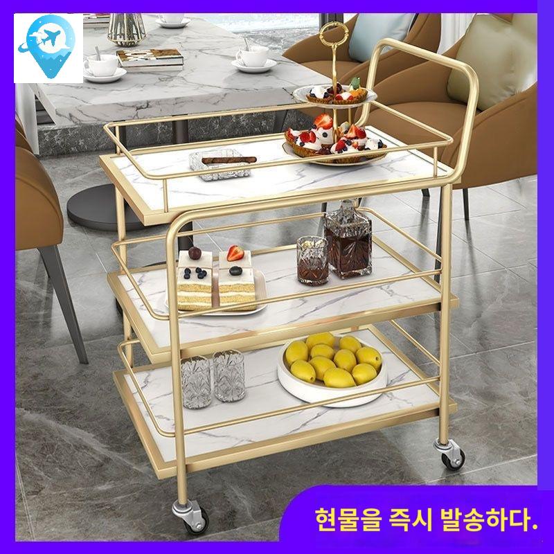주방 업소용 철제 웨건 호텔 식당 트롤리 서빙카트 - 상세 이미지 5