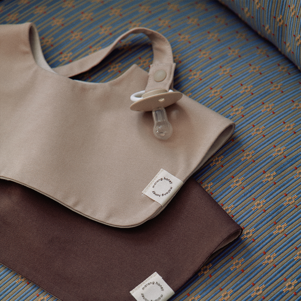 6+1 말랑하니 양면롤링 아기 턱받이 신생아 침받이 이유식