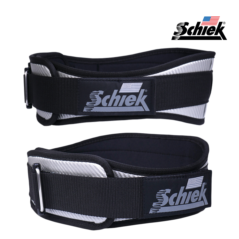 SCHIEK CF3004 실버 카본 헬스 벨트 리프팅 복압 크로스핏 웨이트 운동 시크 쉬크 - 상세 이미지 4