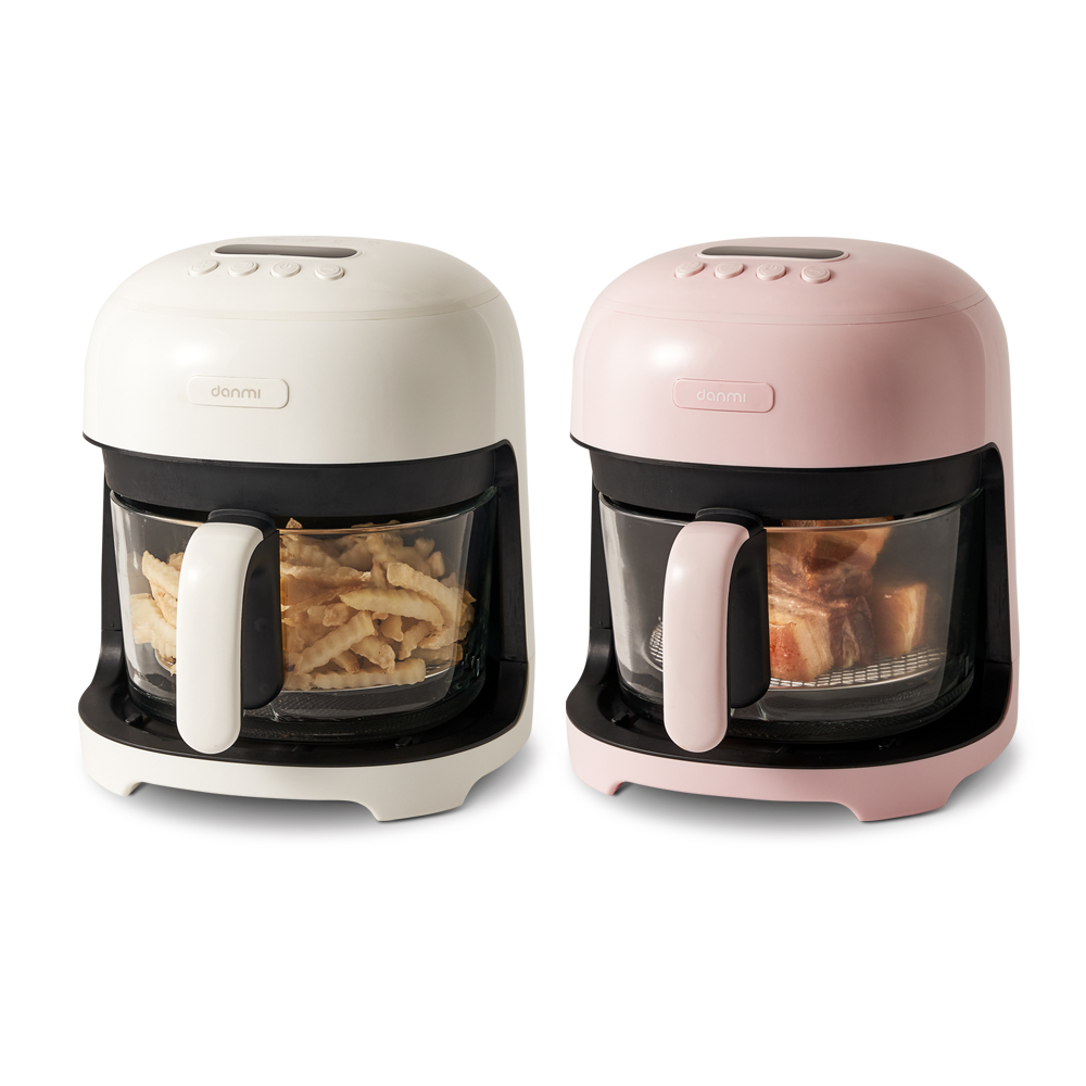 단미 유리 바스켓 글라스 에어프라이어 3.5L 소형 미니 에어프라이기