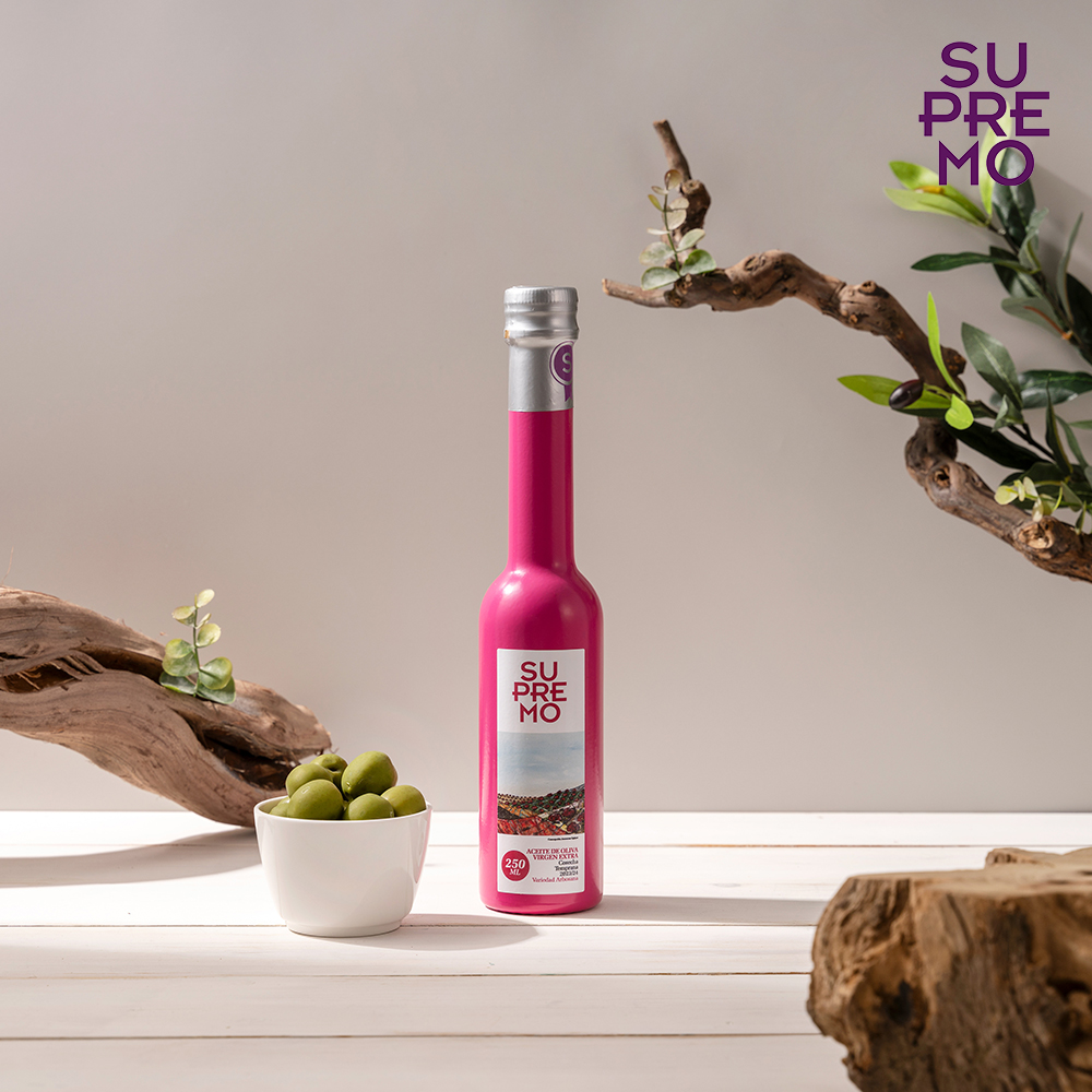 수프리모 엑스트라버진 올리브오일 250ml 3종 선물세트, 그린 쇼핑백 동봉 이미지 6